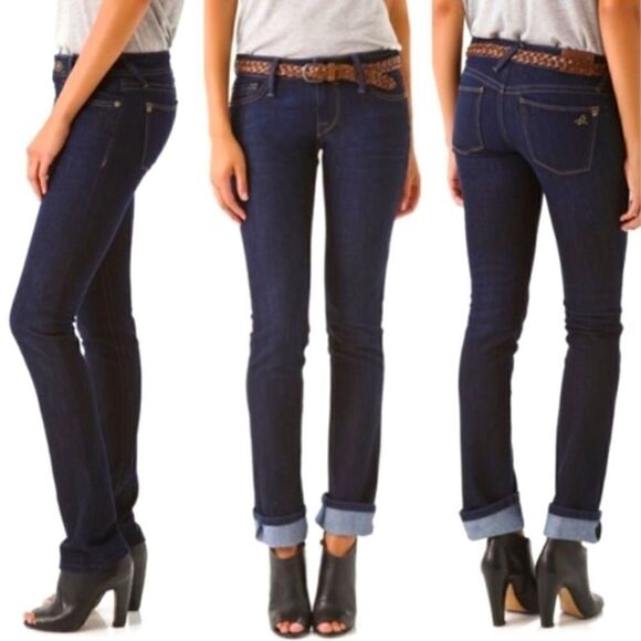 DL1961 Kate Slim Straight Leg Dark Denim Jeans - Picture 2 of 16